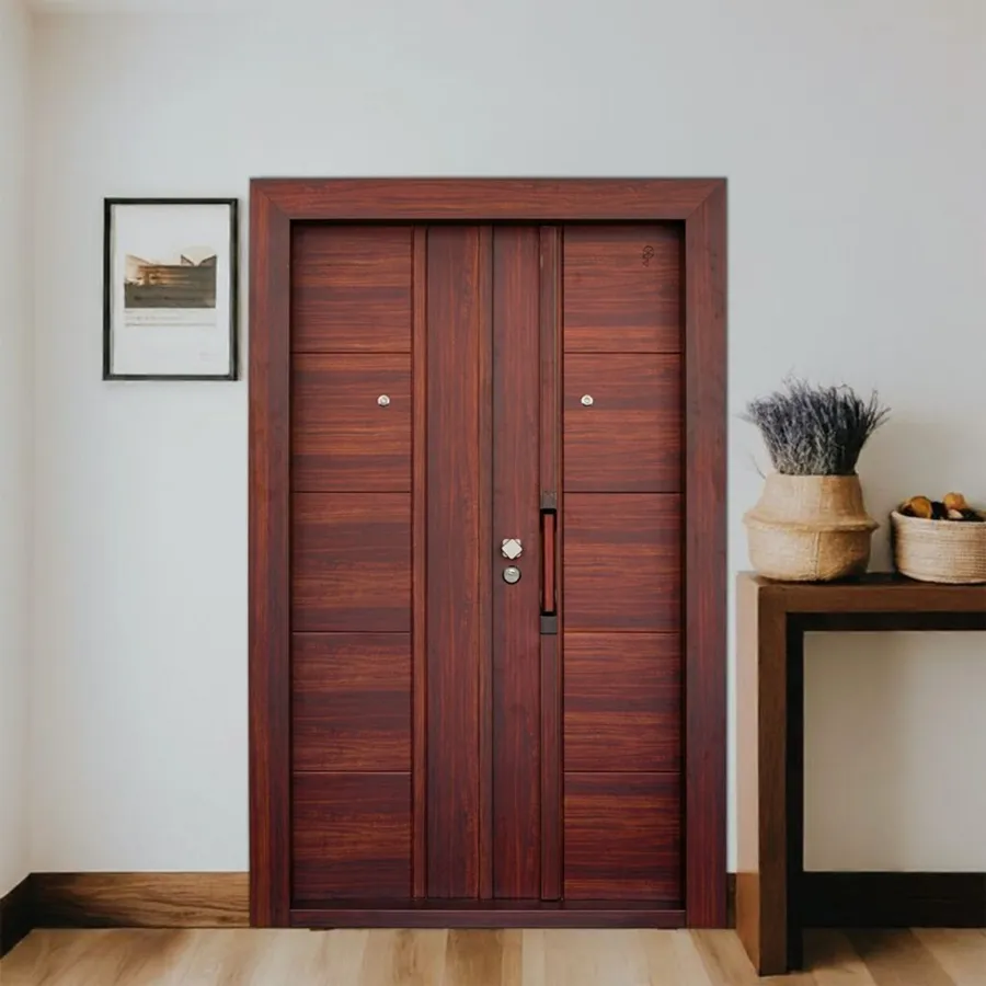 Mahogany twin door